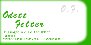 odett felter business card